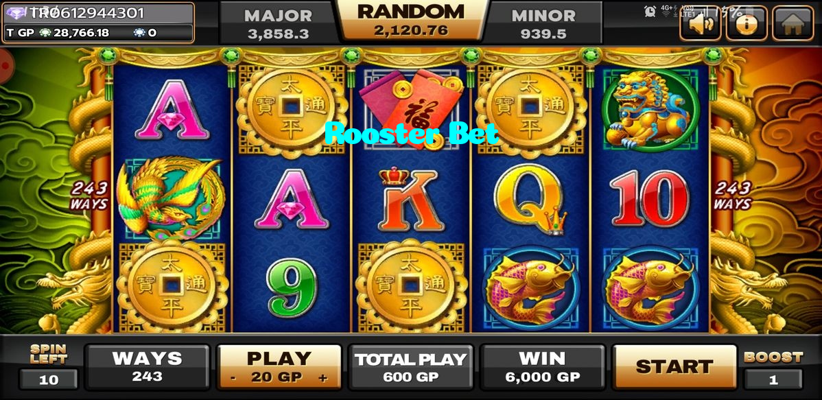 Rooster Bet casino presented on mobile device in Pakistan with slots and live games